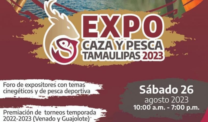 Invita Tamaulipas a «Expo Caza y Pesca 2023»