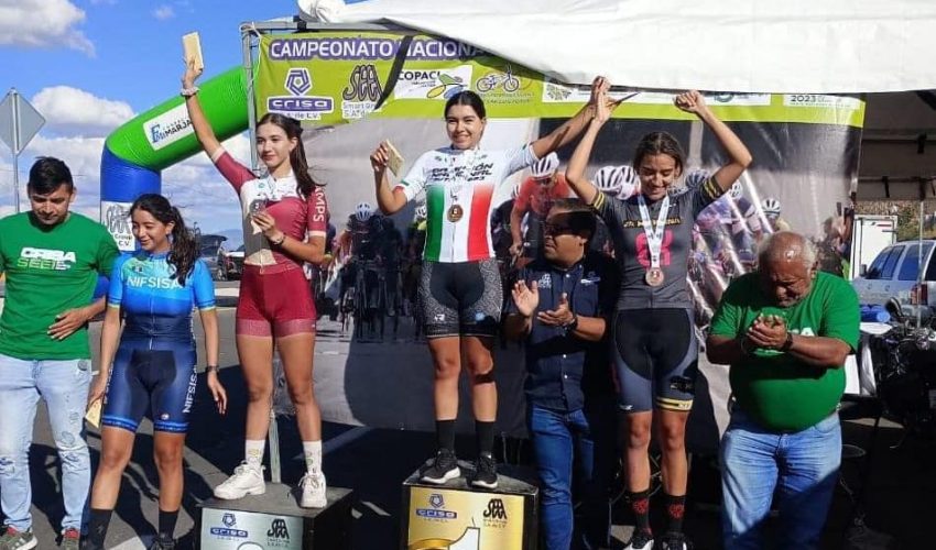 Gana tamaulipeca Atzi Reyes doble medalla de plata en Nacional de Ciclismo