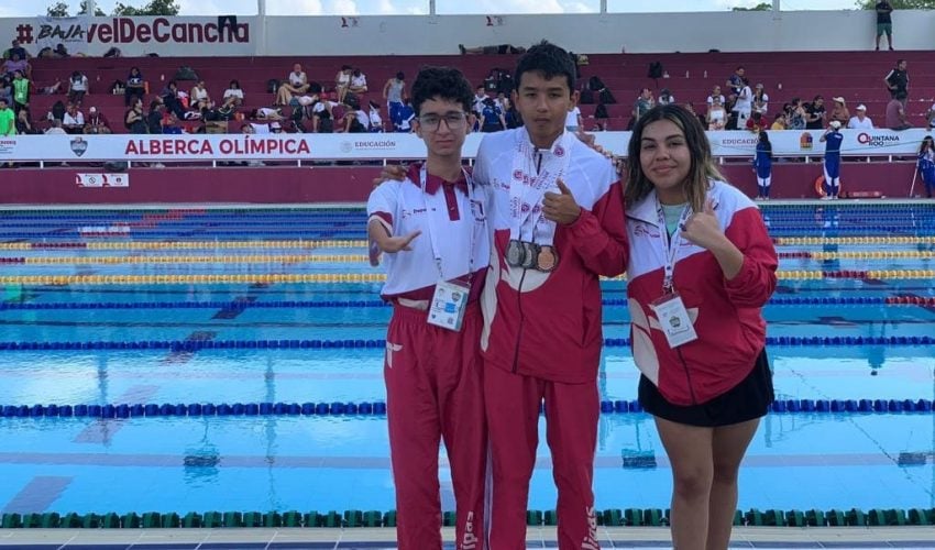 Termina participación de Tamaulipas en para natación con cuatro medallas