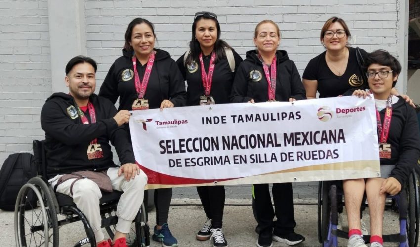 Destacan atletas tamaulipecos en esgrima para silla de ruedas