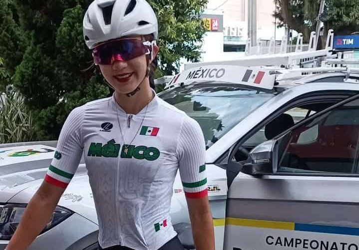 Atzi Reyes se reporta lista para evento internacional de ciclismo