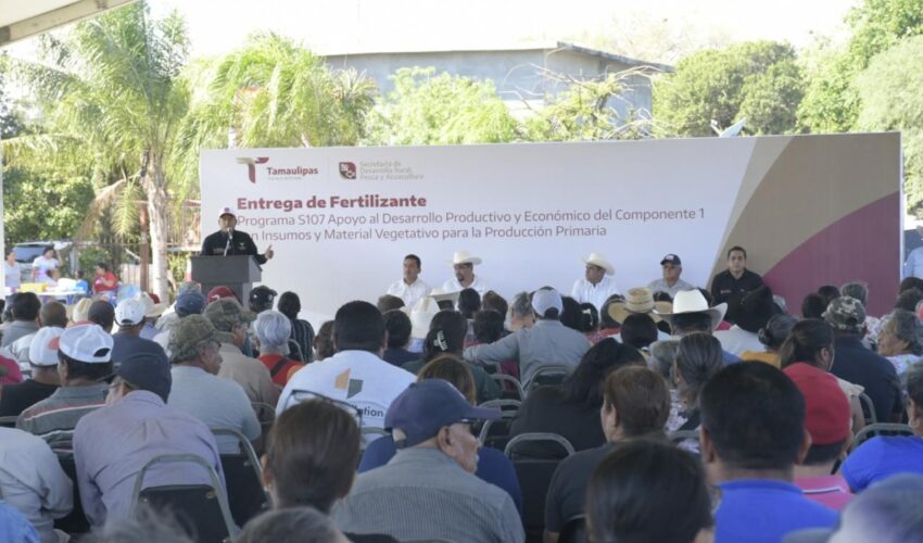 Fortalece Tamaulipas el sector citrícola con la entrega de más de 183 toneladas de fertilizante