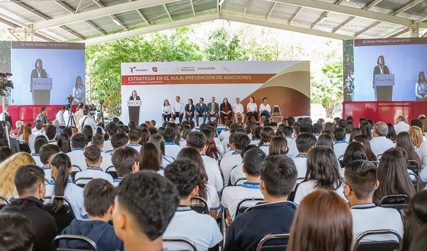 Inicia Gobierno de Tamaulipas campaña “Si te drogas, te dañas”, en más de mil 300 escuelas