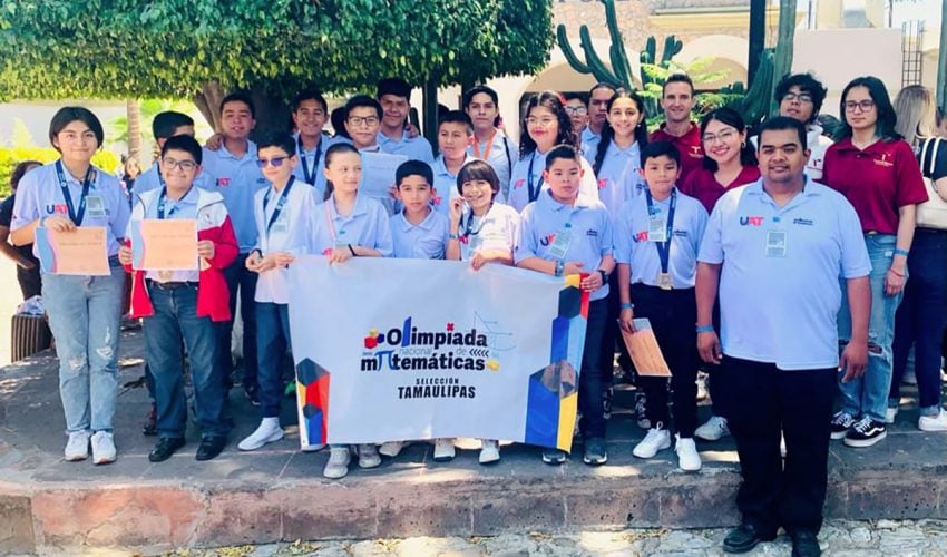 Logran estudiantes de Tamaulipas gran cosecha de medallas en Olimpiada Nacional de Matemáticas