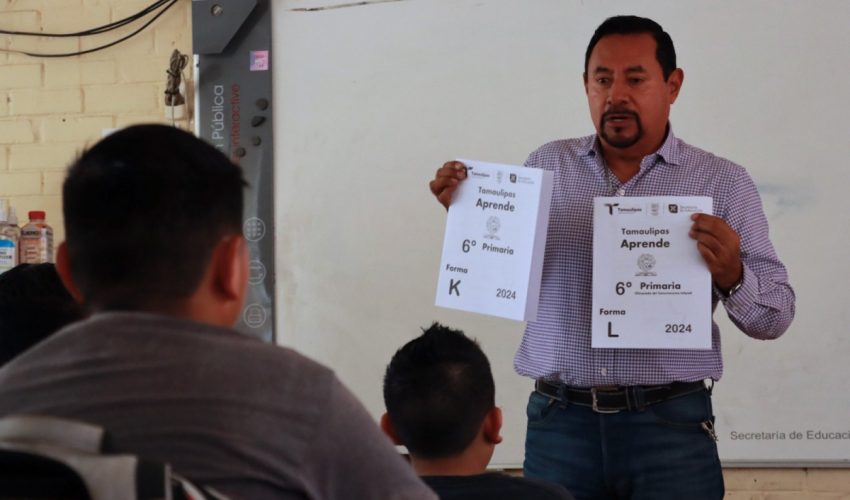 Aplican evaluación “Tamaulipas Aprende” a estudiantes de primaria y secundaria
