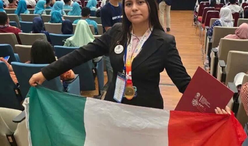 Conquista estudiante tamaulipeca medalla de oro en certamen internacional de ciencia y tecnología