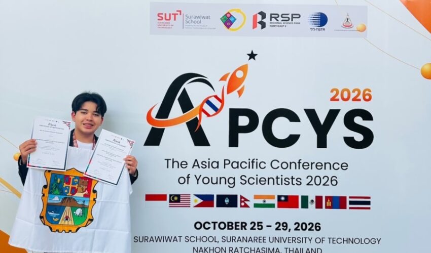 Destacan jóvenes tamaulipecos en conferencia científica internacional en Tailandia