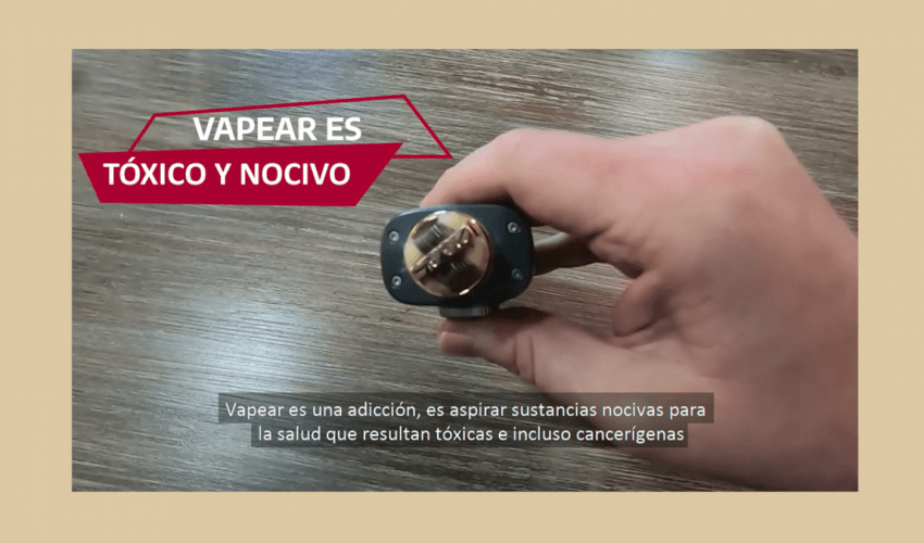 “¡Déjalo ya! Alto riesgo de salud por vapeadores”