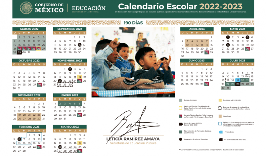 AJUSTA SET CALENDARIO ESCOLAR 2022-2023 ACORDE AL ANUNCIO DE LA SEP