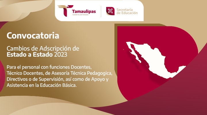 Convocatoria sobre Cambios de Adscripción de Estado a Estado 2023