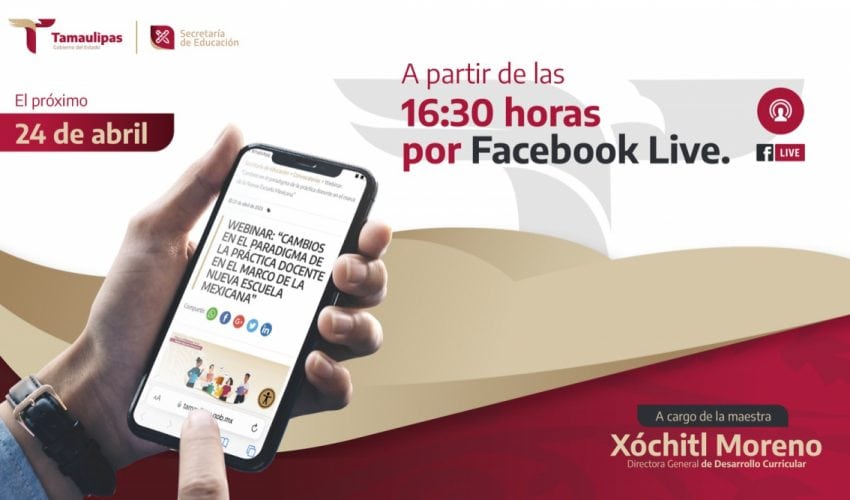 Se invita al Webinar: “Cambios en el paradigma de la práctica docente en el marco de la Nueva Escuela Mexicana”