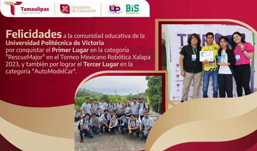 Muchas felicidades a la comunidad educativa de la Universidad Politécnica de Victoria