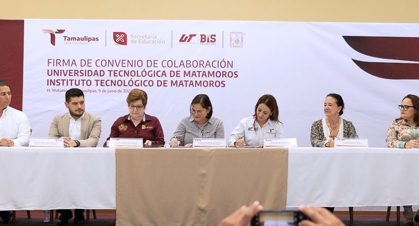 Firman convenio de colaboración entre Universidad Tecnológica de Matamoros y el Instituto Tecnológico de Matamoros