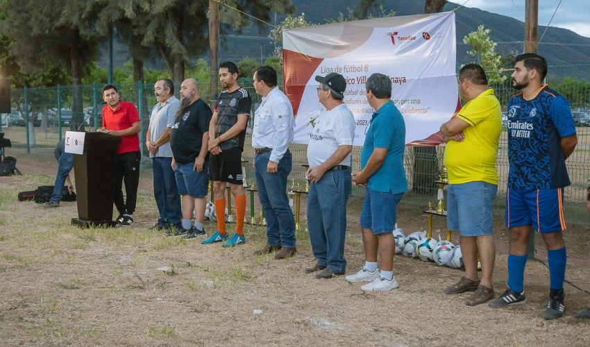 Premiación en la Liga de Fútbol 8 “Dr. Américo Villarreal Anaya