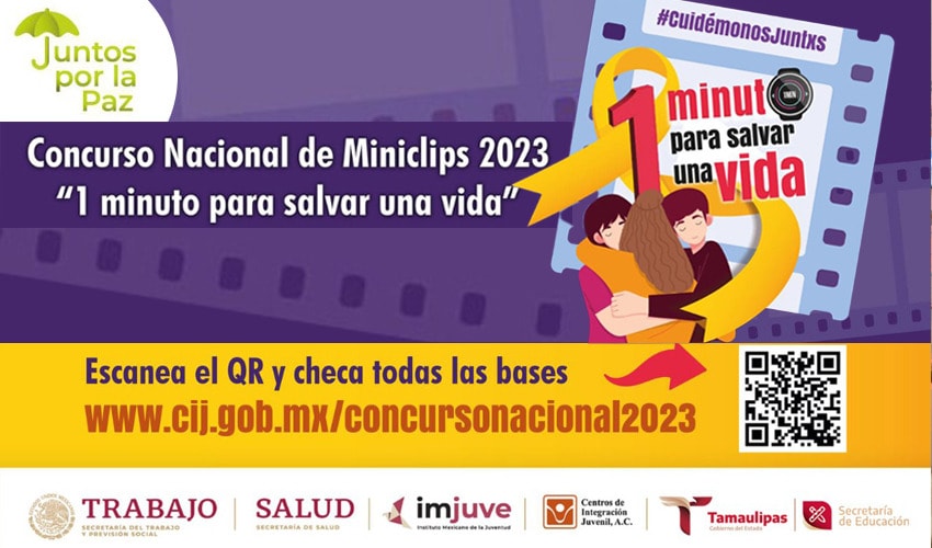 Primer Concurso Nacional de Miniclips 2023 “1 minuto para salvar una vida”