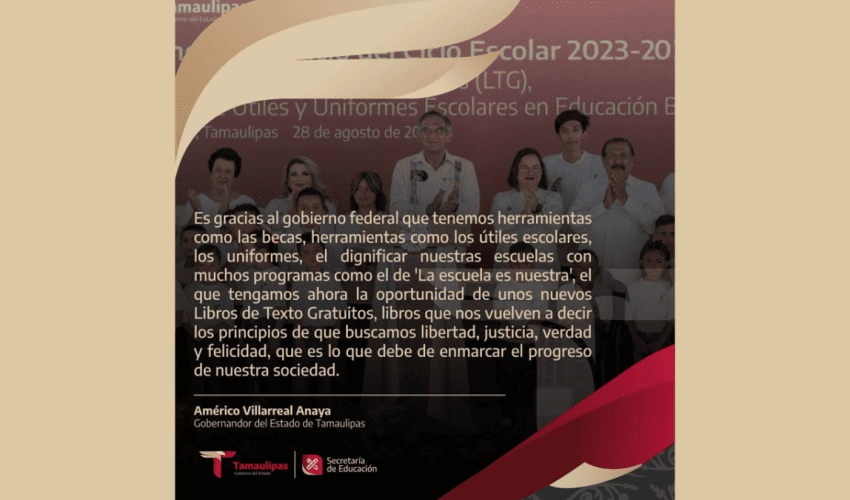 Hoy iniciamos el ciclo escolar 2023-2024