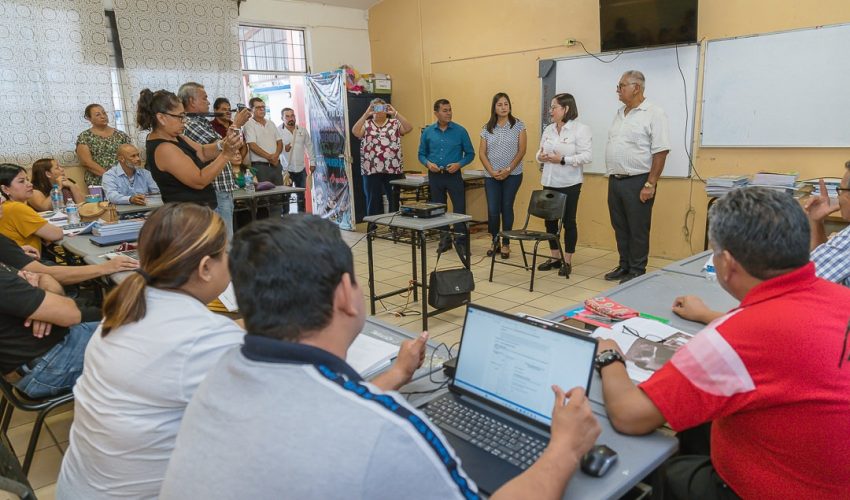 Visita al Consejo Técnico Escolar en la Escuela Primaria Vespertina “Fidel Santana Rodríguez”