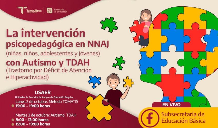 La Intervención Psicopedagógica en niñas, niños, adolescentes y jóvenes con Autismo y TDAH