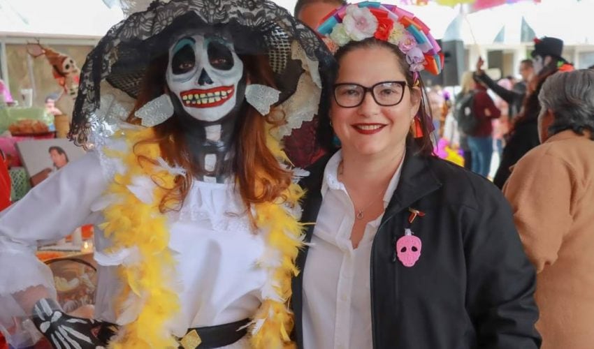 Celebración del Día de Muertos, en la explanada de la SET