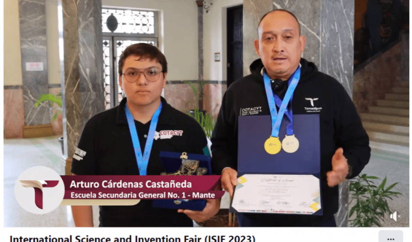 Video: Estudiante de Secundaria General gana Medalla de Oro, en el ISIF 2023, en Bali, Indonesia.