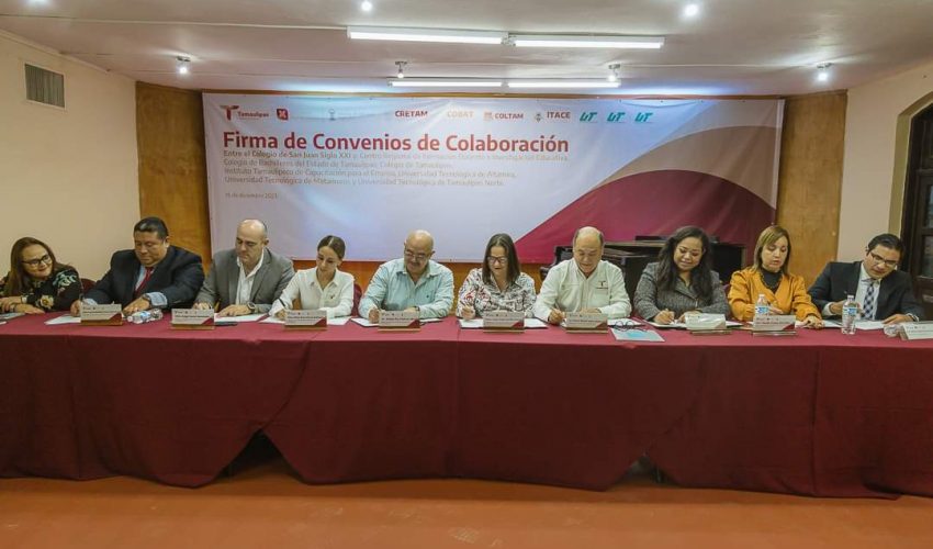 Firma de convenios de colaboración entre los OPDs de la estructura educativa.