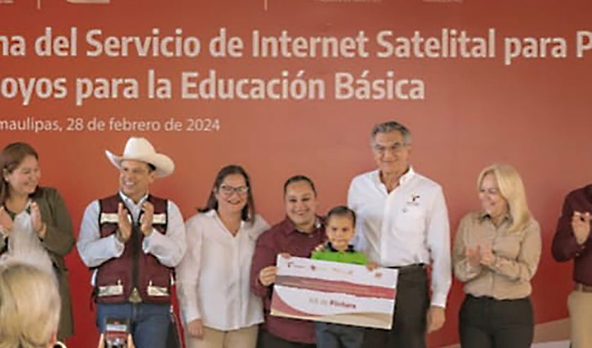 Servicio de Internet Satelital para mil 365 planteles de Zonas Rurales