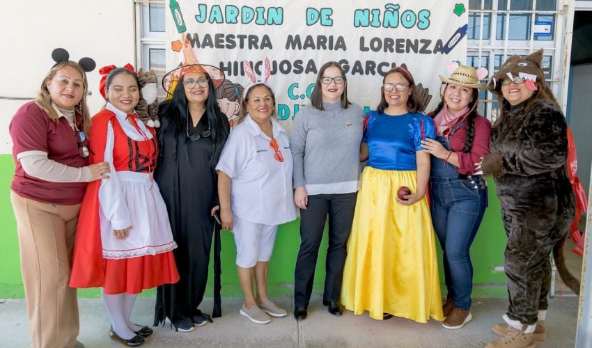 Secretaria acudió al Jardín de Niños “Mtra. María Lorenza Hinojosa García”, en Matamoros