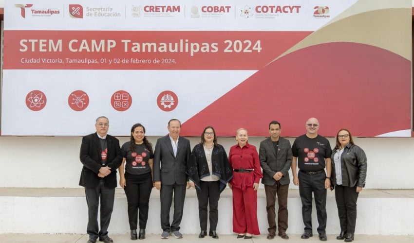 Inauguración “STEM CAMP Tamaulipas 2024” en el CRETAM