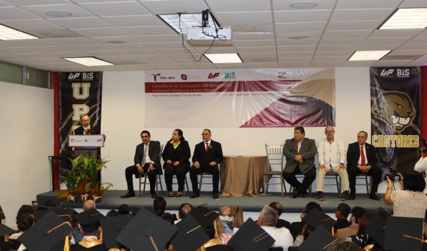 Graduación de la Universidad Politécnica de la Región Ribereña (UPRR) 2020-2024, en el municipio de Miguel Alemán