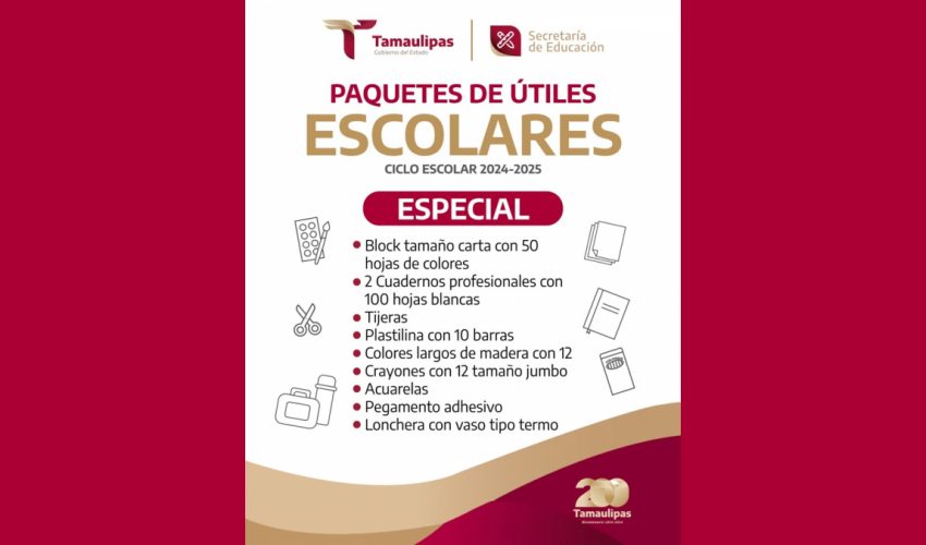 Paquete de Útiles Escolares Educación Especial