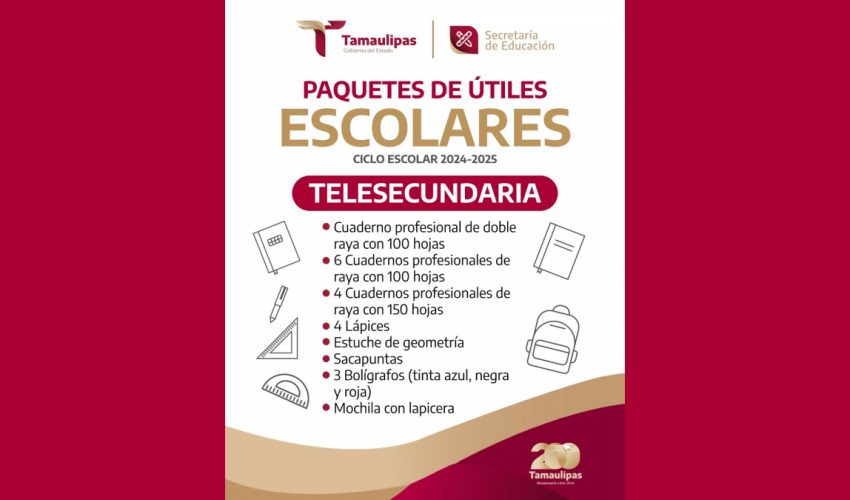 Paquete de Útiles Escolares – Telesecundaria