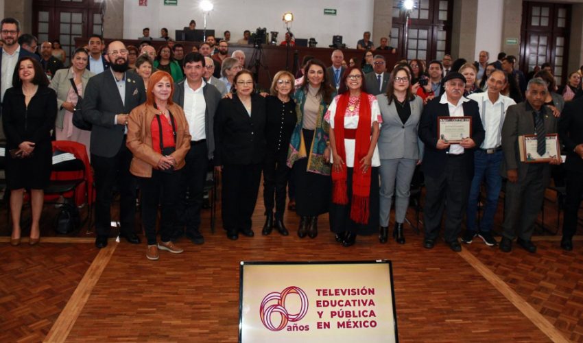 Conmemoración de aniversario por los 60 años de la televisión educativa y pública en México