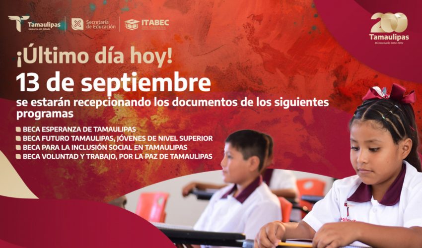 Último día para realizar trámite de 4 becas de ITABEC