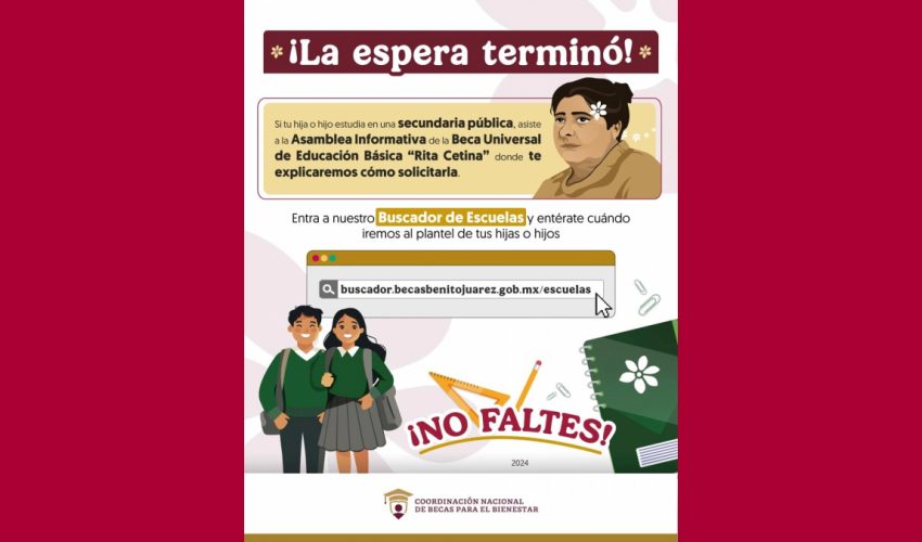 Asamblea Informativa de la Beca Universal de Educación Básica “Rita Cetina”