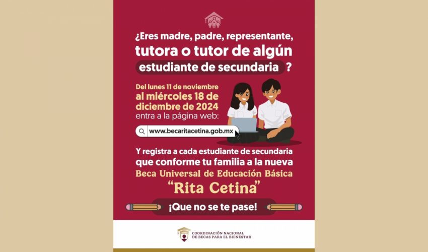 Beca Universal de Educación Básica “Rita Cetina”