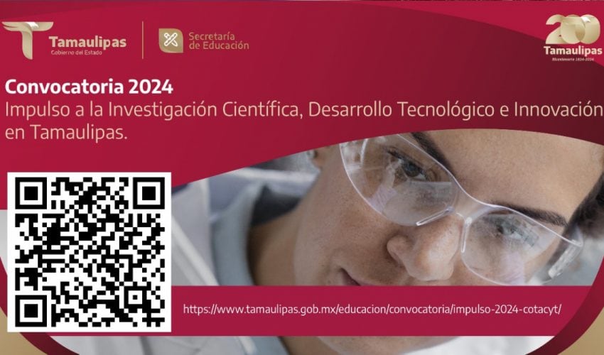 Convocatoria 2024 “Impulso a la Investigación Científica, Desarrollo Tecnológico e Innovación en Tamaulipas”