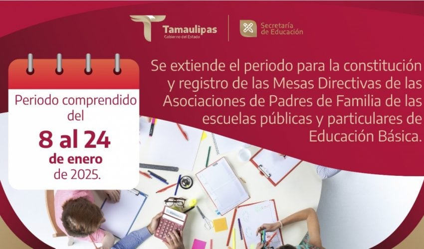 Se extiende el periodo para la Constitución de las Mesas Directivas de las Asociaciones de Padres de Familia de las Escuelas de Educación Básica.