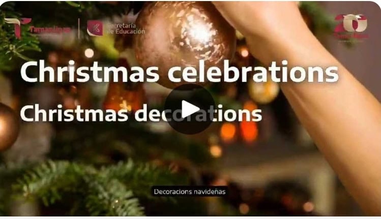 Video educativo de la Coordinación de Inglés, denominado “Magic words del mes de diciembre”.