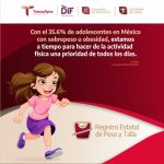 Con el 35.6% de adolescentes en México con sobrepeso u obesidad