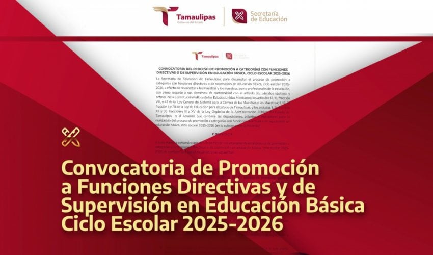 Convocatoria de Promoción a Funciones Directivas y de Supervisión en Educación Básica, ciclo escolar 2025-2026