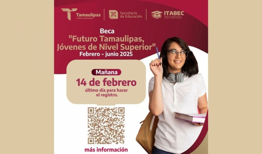 Beca “Futuro Tamaulipas, Jóvenes de Nivel Superior”