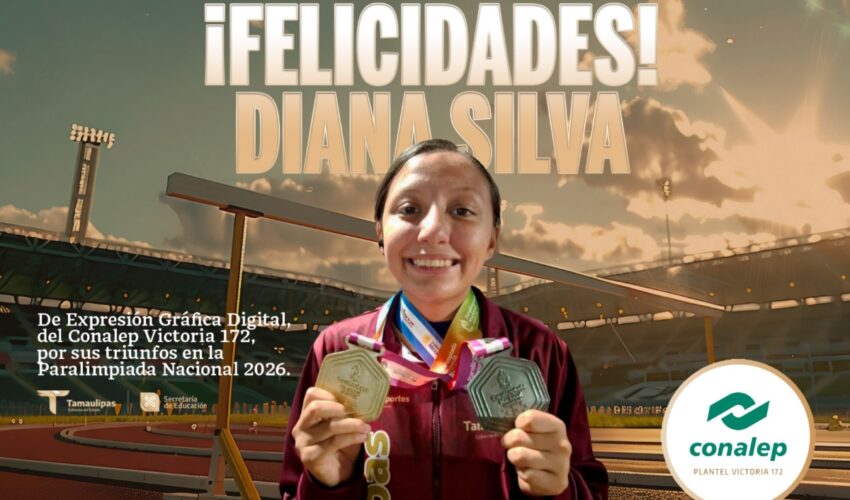 Alumna del Conalep Victoria 172 destaca en la ‘Paralimpiada Nacional 2026’