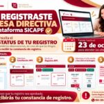 Estatus de registro de la Mesa Directiva APF