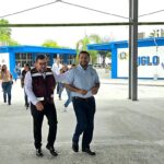 Secretario de Educación de Tamaulipas realizó recorrido por las instalaciones de la Esc. Sec. General “Siglo XXI”, en Reynosa