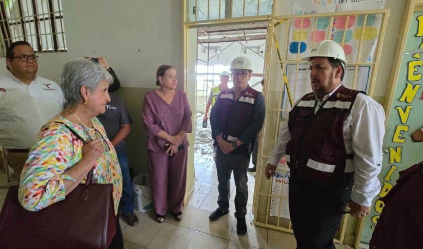 Secretario de Educación visitó las  instalaciones de la Escuela Primaria “Modelo”, en Matamoros