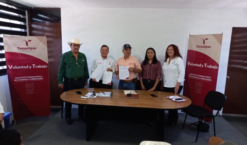 ITAVU FIRMA CONVENIO PARA CONSTRUIR «CUARTOS ROSAS» EN HIDALGO