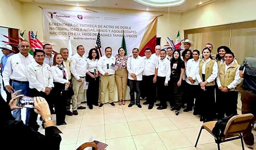 Brinda Tamaulipas certeza jurídica a niñas, niños y adolescentes con doble nacionalidad en El Mante