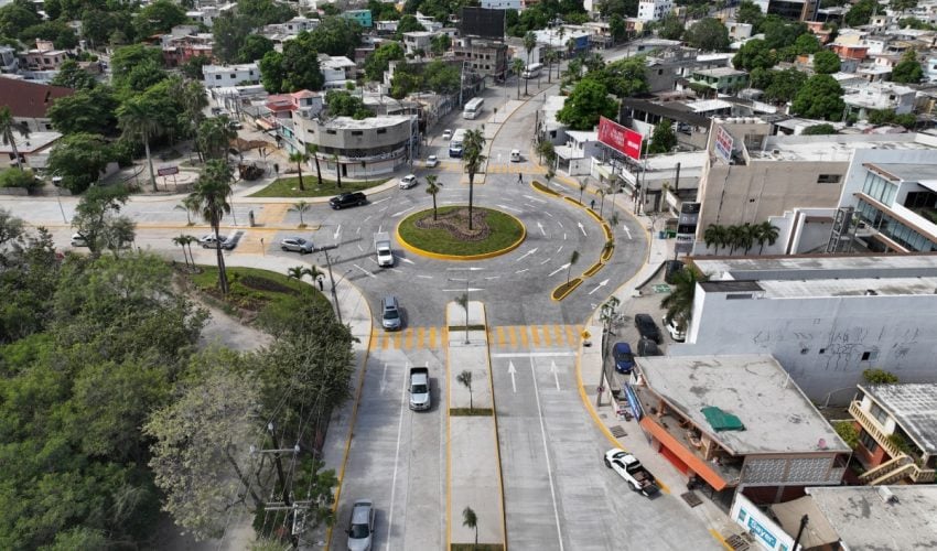 Gobierno de Américo construye Glorieta Bicentenario en Tampico