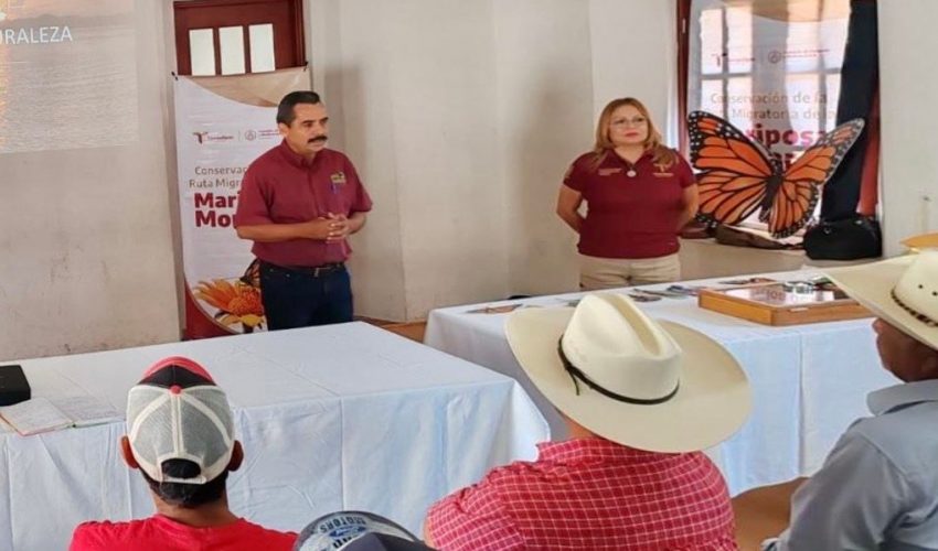 Capacita la Comisión de Parques a ejidatarios en pro de la mariposa monarca