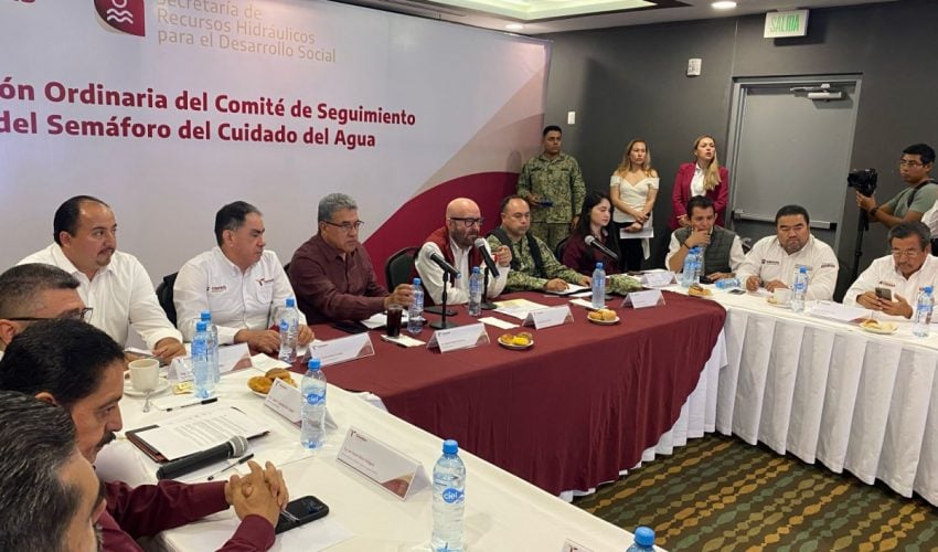 Encabeza secretario de Recursos Hidráulicos reunión de actualización del “Semáforo del Agua en Tamaulipas”